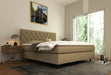 Boxspring Elegance Beige - Met een Gecapitonneerd Hoofdbord - Inclusief een Gratis Topper