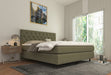 Boxspring Elegance Groen - Stijlvolle gecapitonneerd Hoofdbord - Inclusief een Gratis Topper