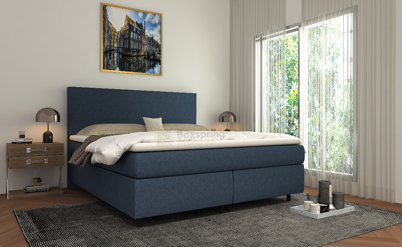 Boxspring Relax extra hoge instap 180x200 donkerblauw