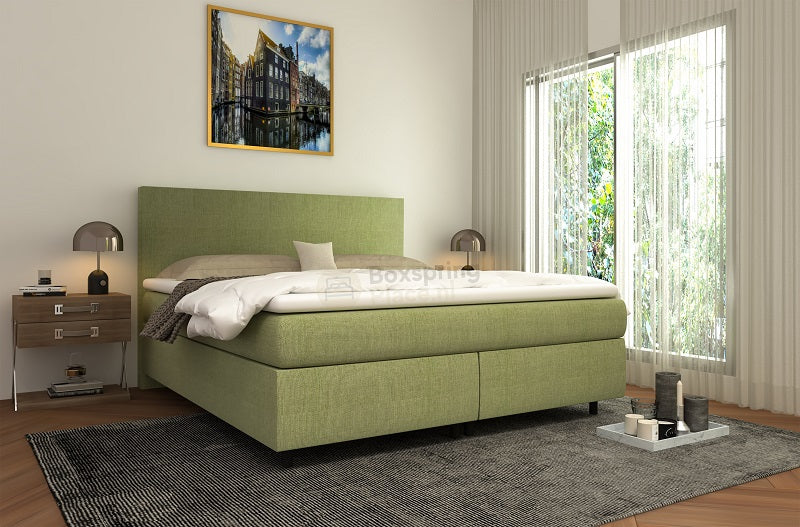 Boxspring Relax extra hoge instap 180x200 groen
