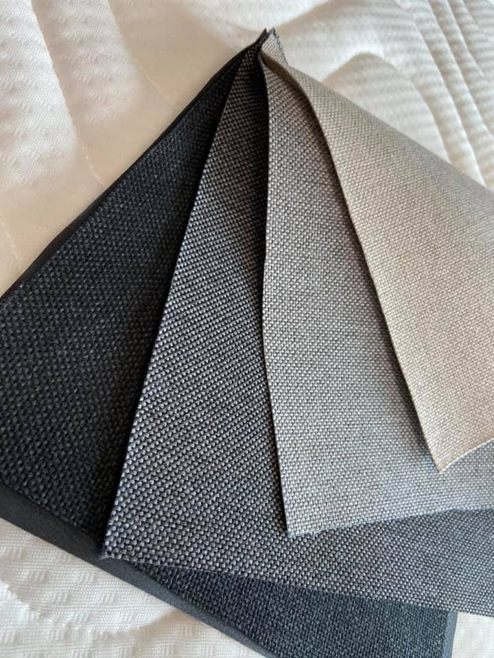 Boxspring Stof Inari - Kleuren Zwart Antraciet Grijs en Beige - Luxe Meubel bedstof met Hoog Kwaliteit